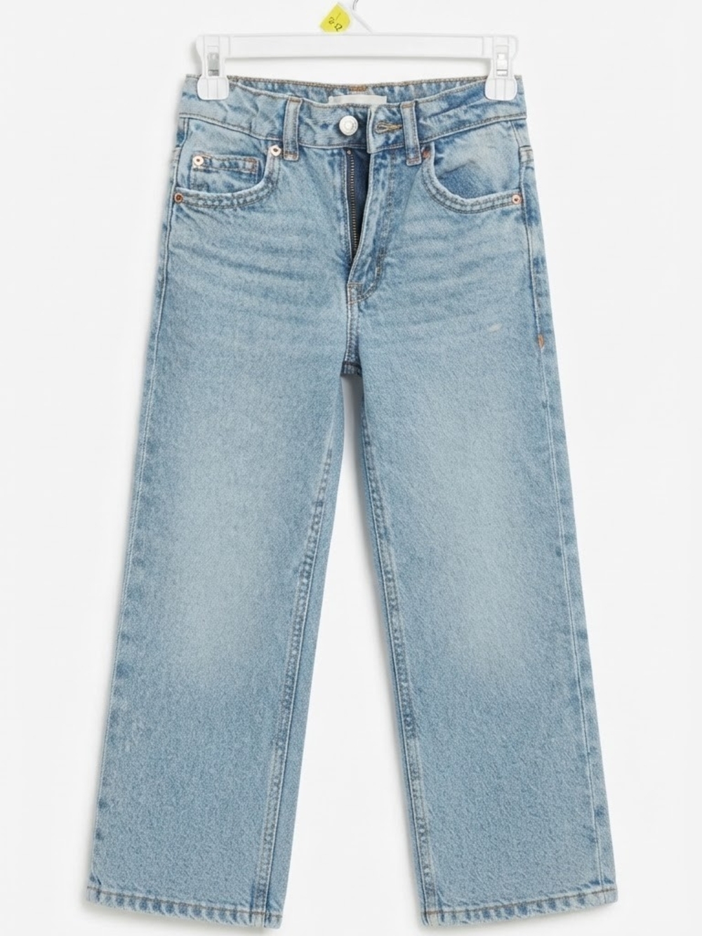 Zara Girls Light Wash Wide Leg / Straight Jeans - Size 6 (116 cm)